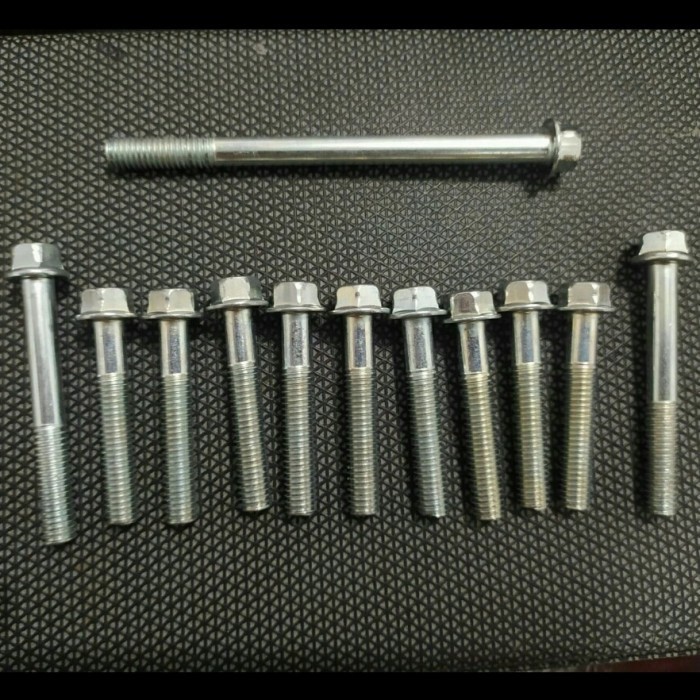 Baut Full Set Cover Tutup Blok Mesin Cvt Yamaha Mio J