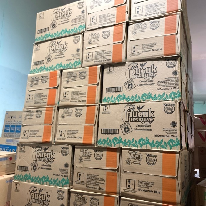 Teh pucuk botol 1 dus isi 24 botol 350ml / minuman teh