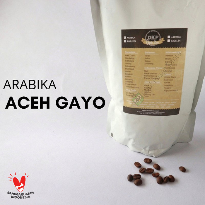 

COFFEE BEANS / BIJI KOPI / PASAR SANTA / ARABIKA ACEH GAYO 1 KG - BIJI, 1 kg