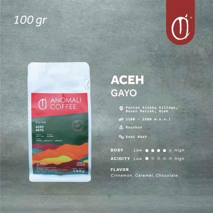 

Anomali Coffee Biji Kopi Aceh Gayo 100gr - Coarse