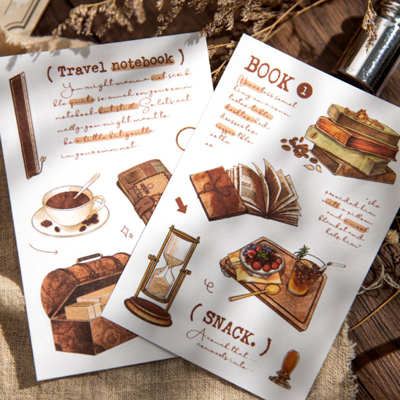 

Mr. Paper 4Style 20Pcs/pack Immersive Coffee Experience Series Die-cut Paper for DIY Handbook Diary Mug Calendar Decoration