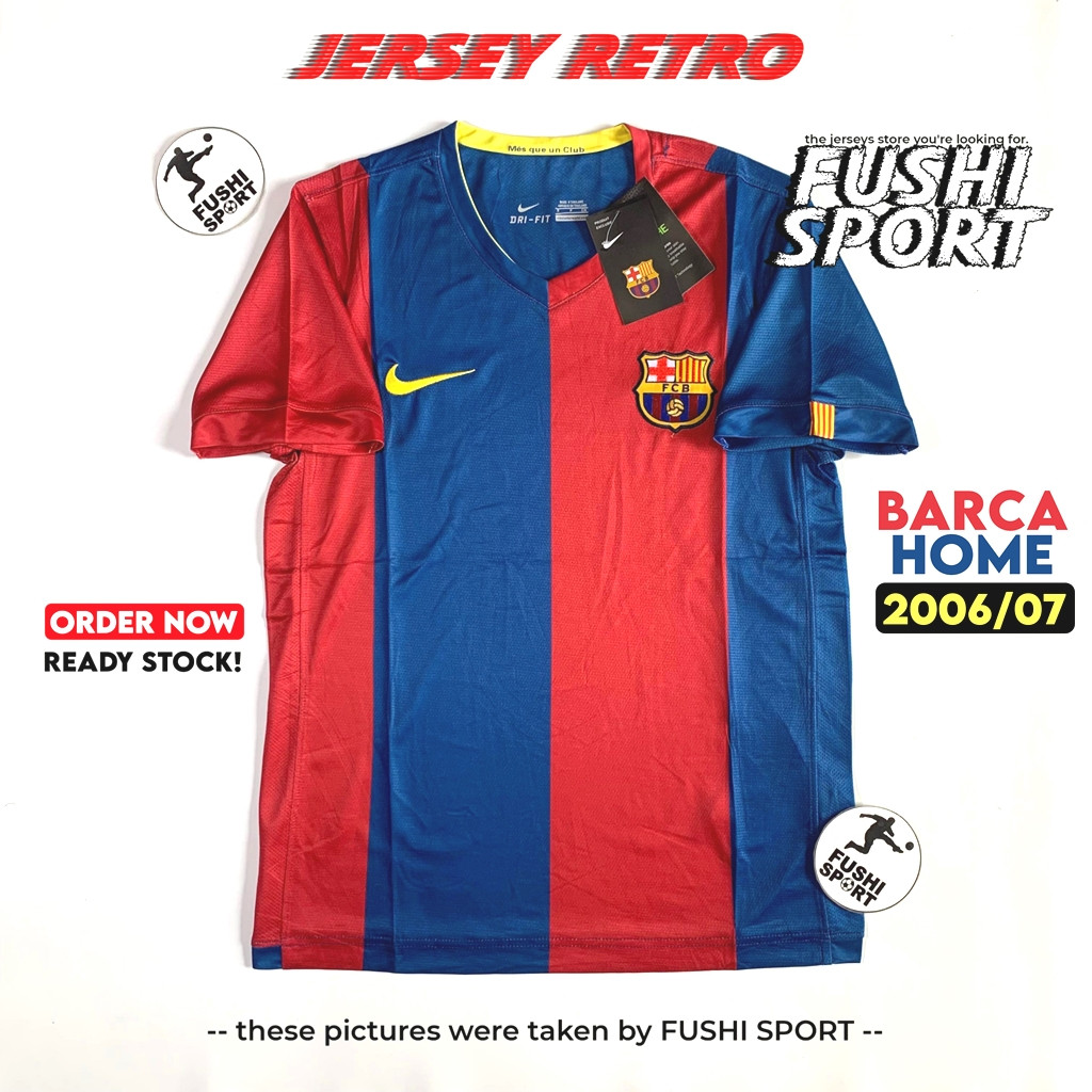 RETRO | Jersey Baju Bola Barca Home 2006 2007 Grade Ori