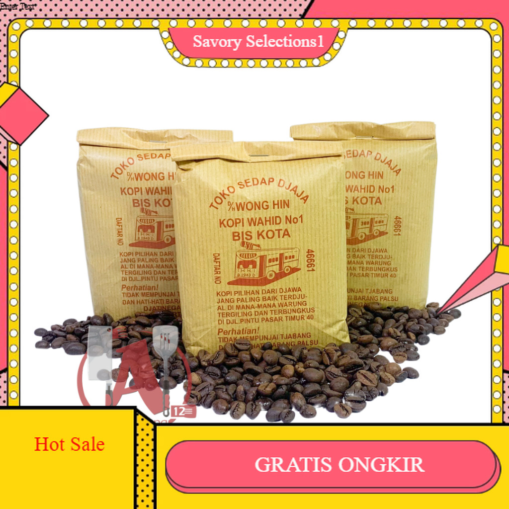 

【SAVORY】 SALE!! Kopi Bis Kota 250gram ( ROBUSTA ) / Kopi Wong Hin Dari Jatinegara Asli