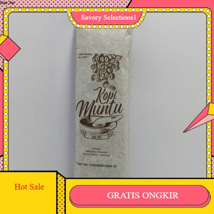 

【SAVORY】DISKON!! Kopi Muntu Kutoarjo