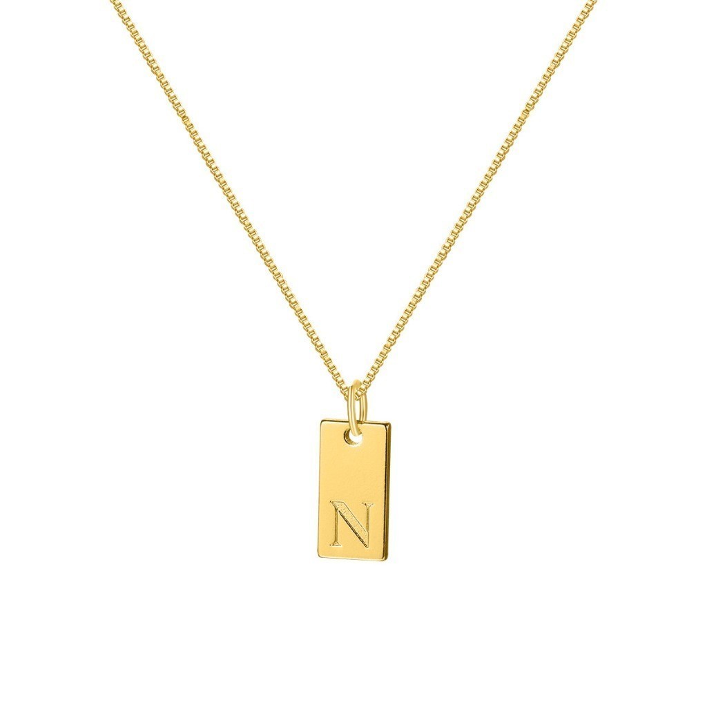 Kalung Simple Bandul Chips Huruf 𝙕𝙎 1252