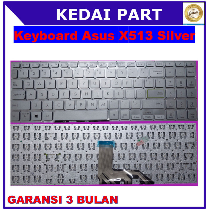 Keyboard Asus Vivobook X513 K513 M513 A513 S513 D513 K513 F513 Silver