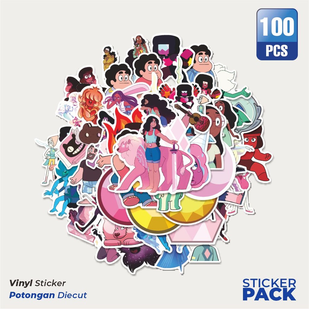 

Stiker Vinyl Stiker Kartun Steven Universe Char Mix 1 Waterproof Aesthetic- Untuk Laptop, Motor, dan Helm - Paper Stationery Pack