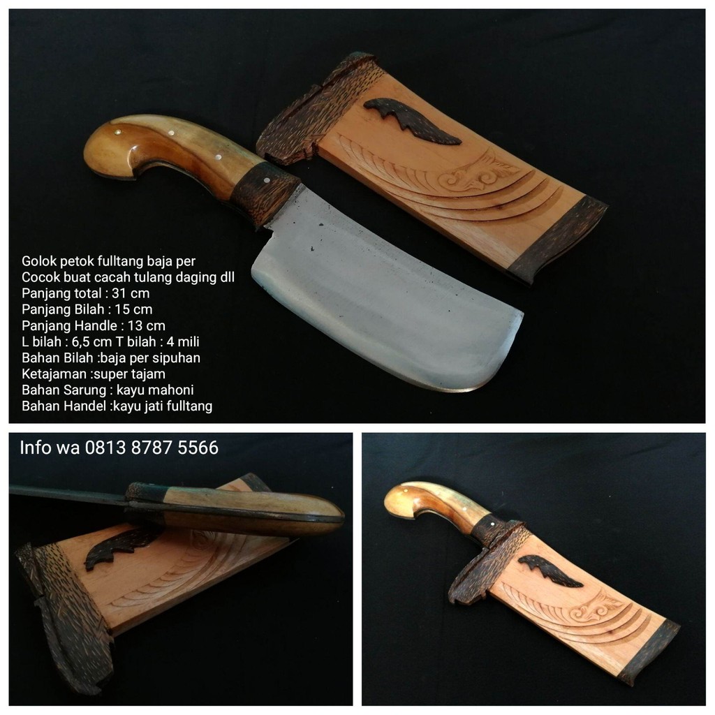 golok petok kupas kelapa baja per fulltang