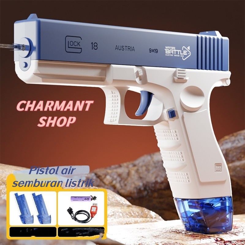 [CHARMANT] Pistol Air Elektrik Anak-anak/Pistol Air Mainan/Pistol Air Mainan Anak-anak Pistol Air Te