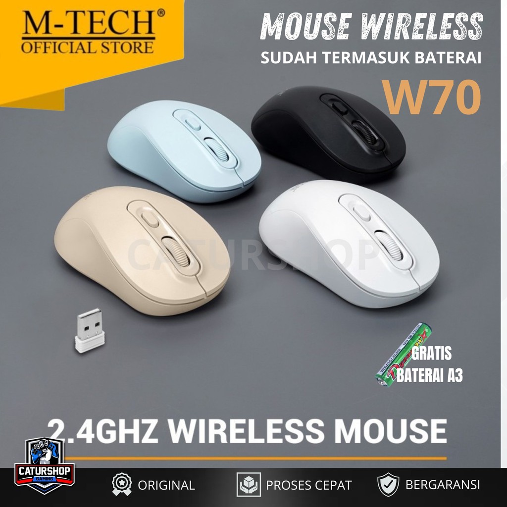 Mouse Wireless M-Tech W 70/ W70 / W-70 Original Mtech