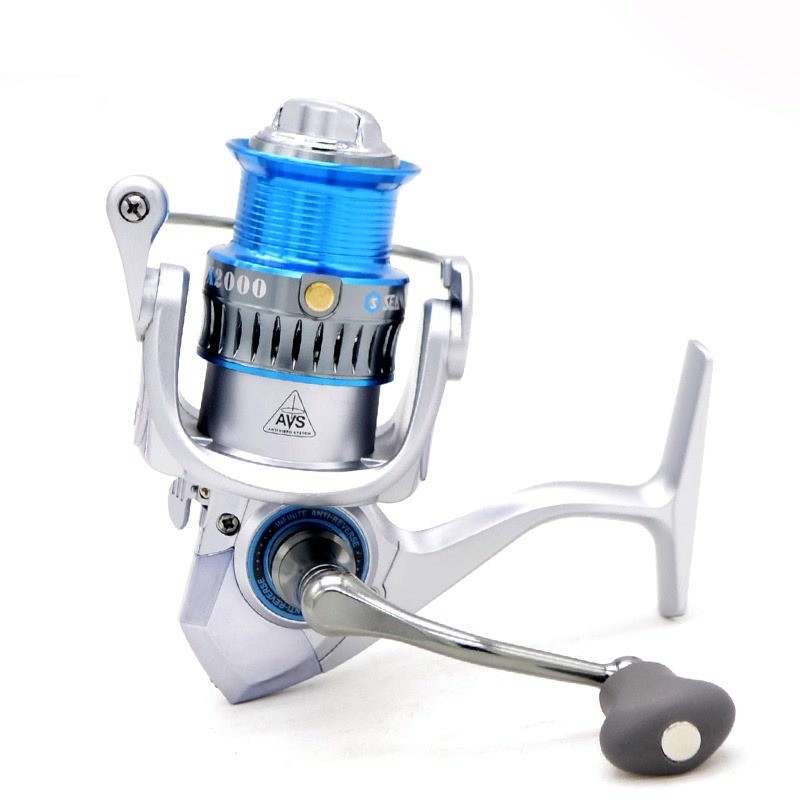 CAMEKOON Saltwater Fishing Wheel 5.2:1 Gear Ratio 6KG Max Drag Metal Coil Aluminium Alloy Handle Spi