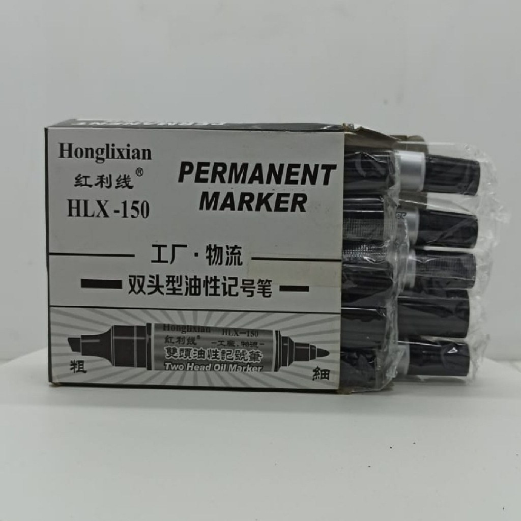 

Asesoris Tas SPIDOL MARKER - PERMANEN (*10 pcs*) - 2 Kepala Head Marker (Besar + Kecil)