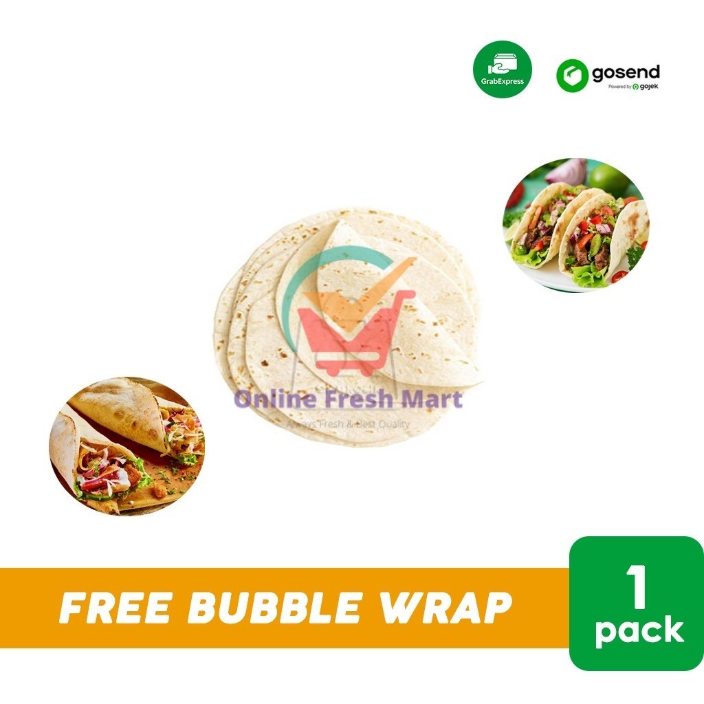 

Tortilla Kebab Kulit / Roti Kulit Burrito (1 Pack) KHUSUS INSTANT - Online Fresh Mart Denpasar