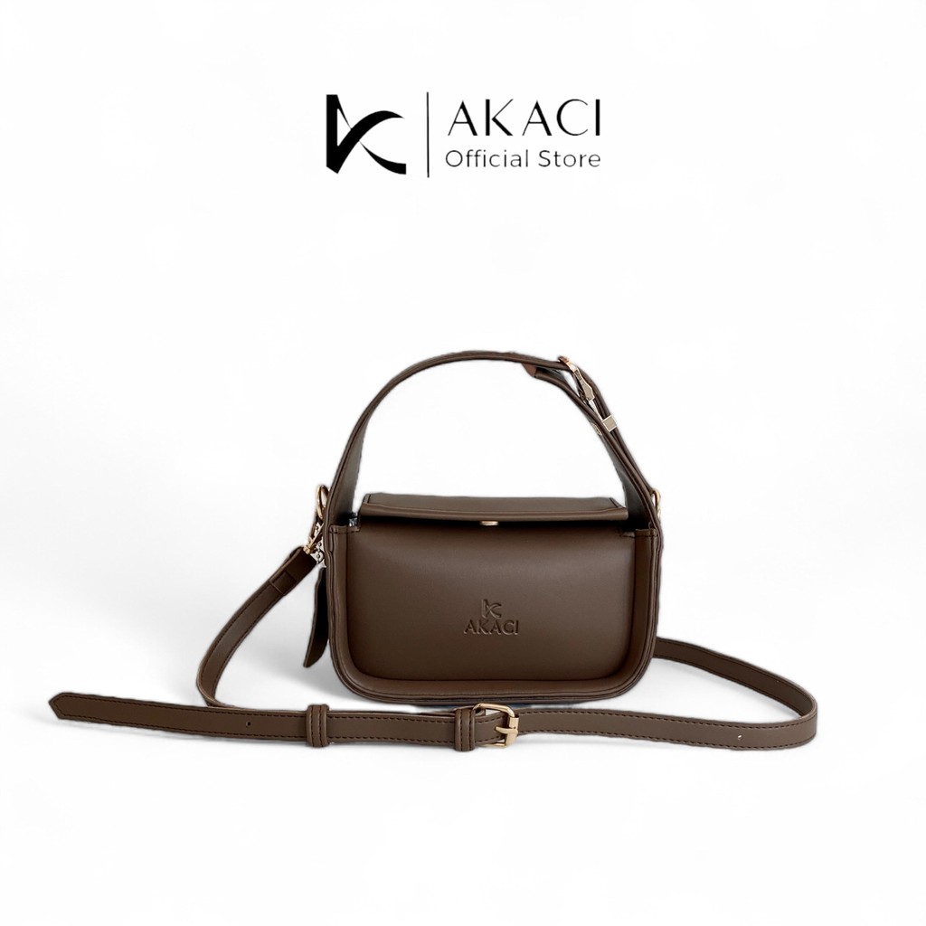 Akaci - Hand bag wanita ALEXI 10-8368 Bahan Sintetis 1 ruang Terbaru mewah ibu sling bag simpel polo