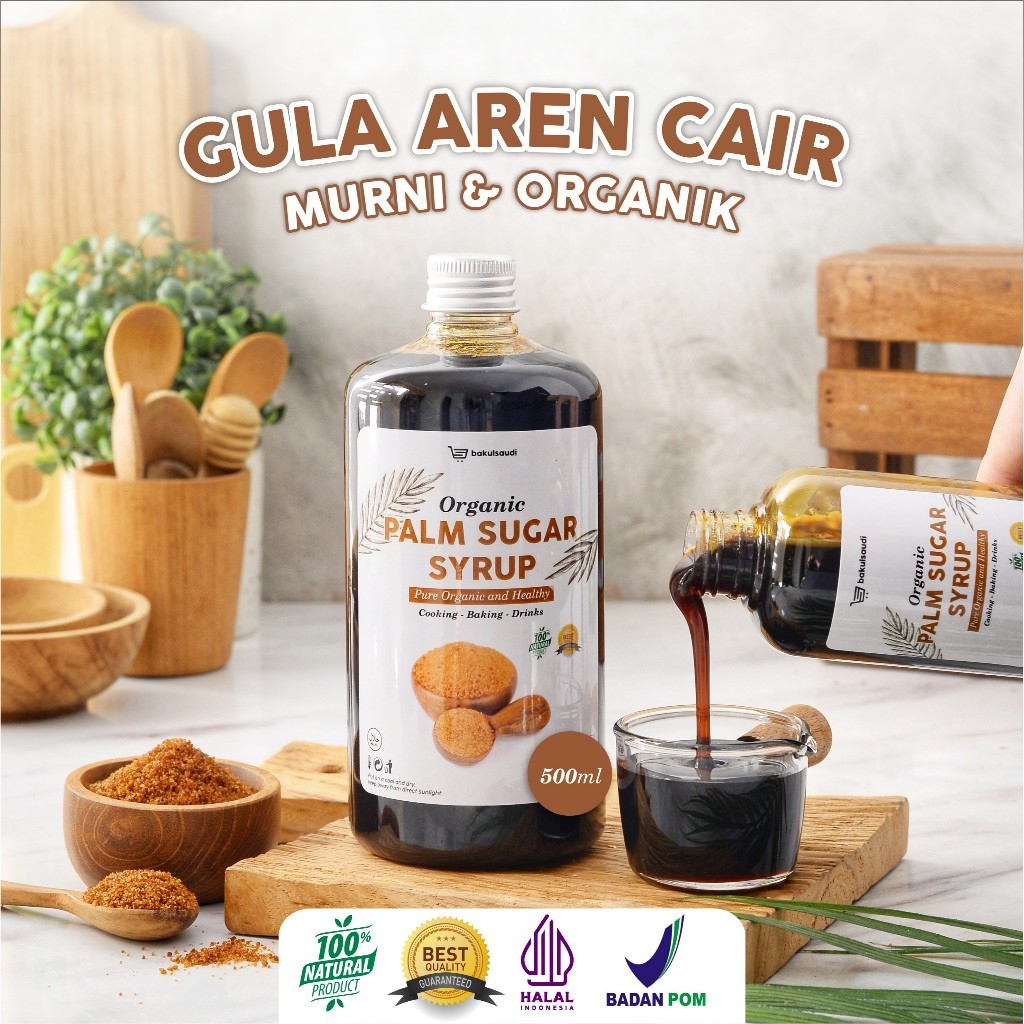 

Gula Aren Cair Organik Murni Premium Asli 100% / Syrup Liquid Palm Sugar Pure Organic