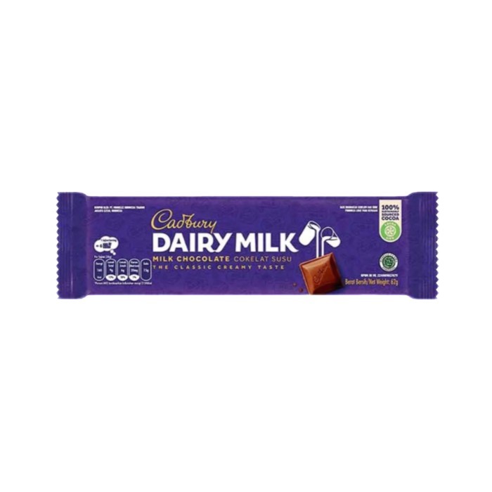 

Cadbury Dairy Milk Cokelat 62g