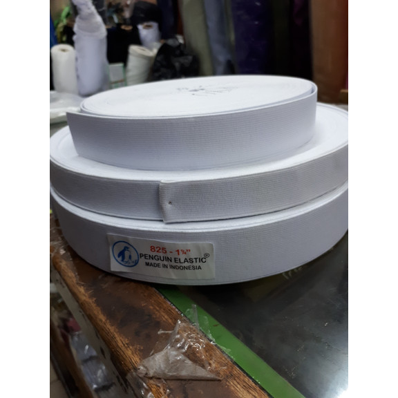 Elastis Pinguin 3cm/ Karet Pinggang/ Elastic 3cm Per roll - Putih