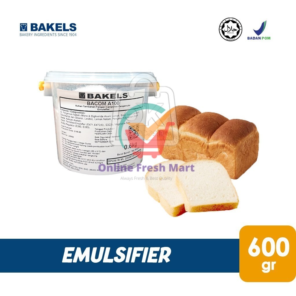 

Pelembut Roti PARFAIT GEL BAKELS BACOM A100 Crumb Softener Emulsifier (PAIL 600gr) - Online Fresh Mart Denpasar