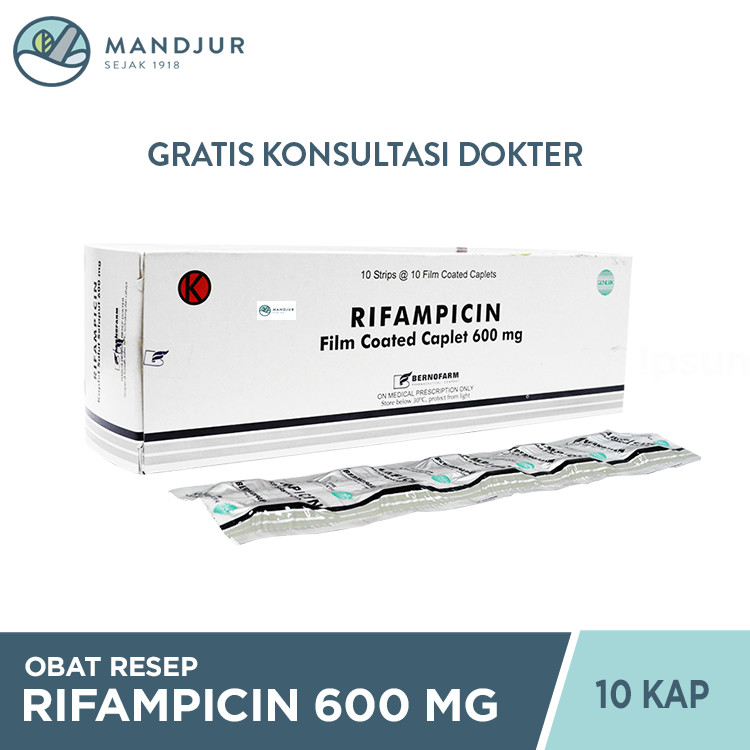 Rifampicin 600 mg Strip 10 Kaplet