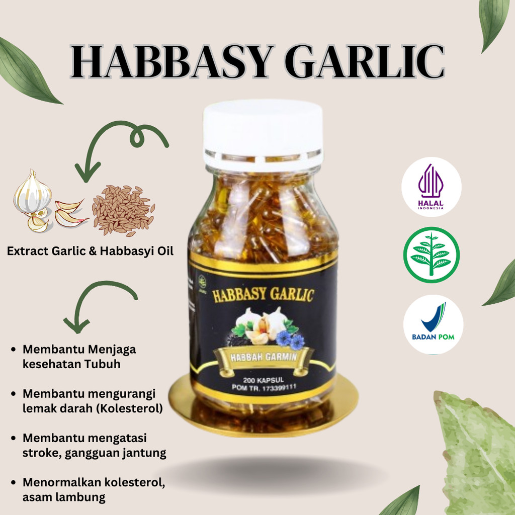 Habbasy Garlic | Habbasyi Oil | Habbatussauda Oil Plus Garlic Oil
