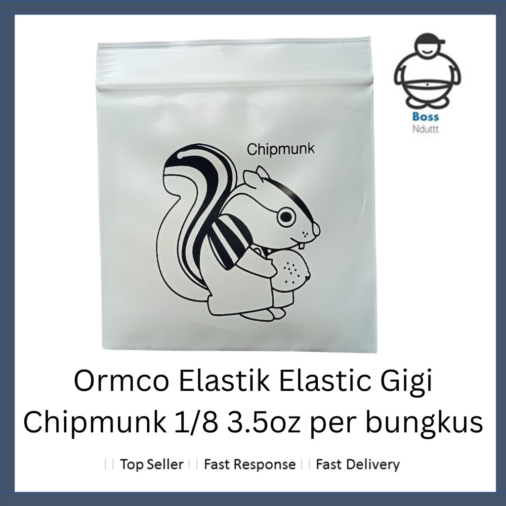 Ormco Elastik Elastic Gigi Chipmunk 1/8 3.5ozz per bungkus