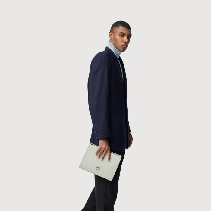 BRAUN BUFFEL Tas Pria Slate Large Clutch