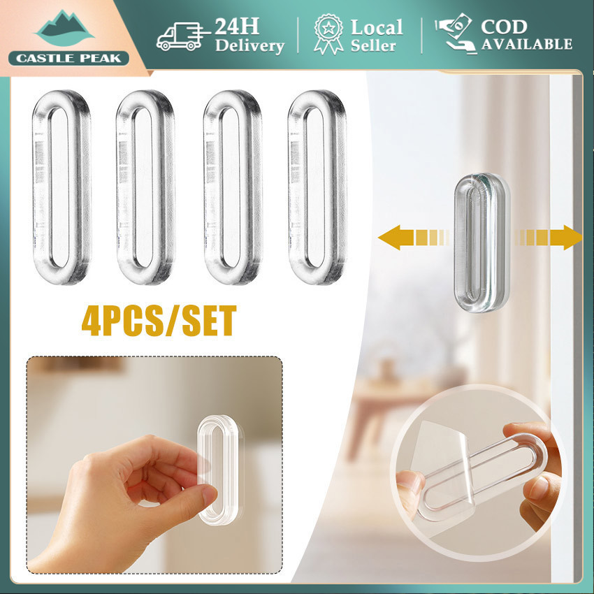 4PCS/Set Tarikan / Pegangan/ Handle Pintu Lemari Geser Sliding Door PVC