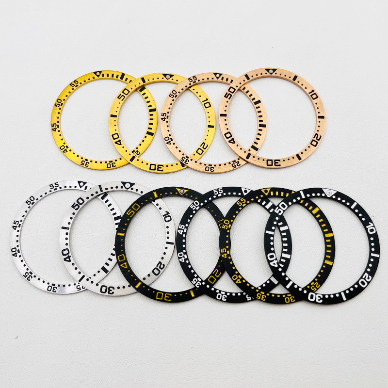 38x31.5mm SKX007 Watch Bezel Insert Fit For SKX007 SKX009 SRPD Watch Case NH35 Case SKX007 Stainless