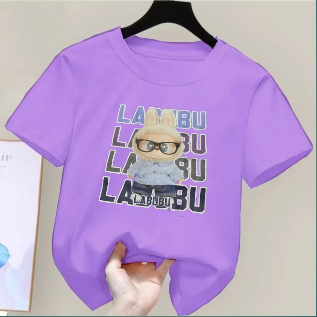 labubu kaos anak cewek cowok viral cotton combat 30s original perempuan laki laki boneka termurah 45