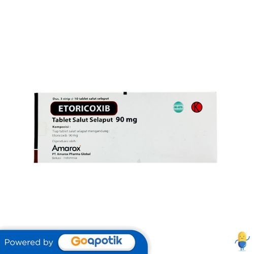 Etoricoxib Amarox 90 Mg Box 30 Tablet