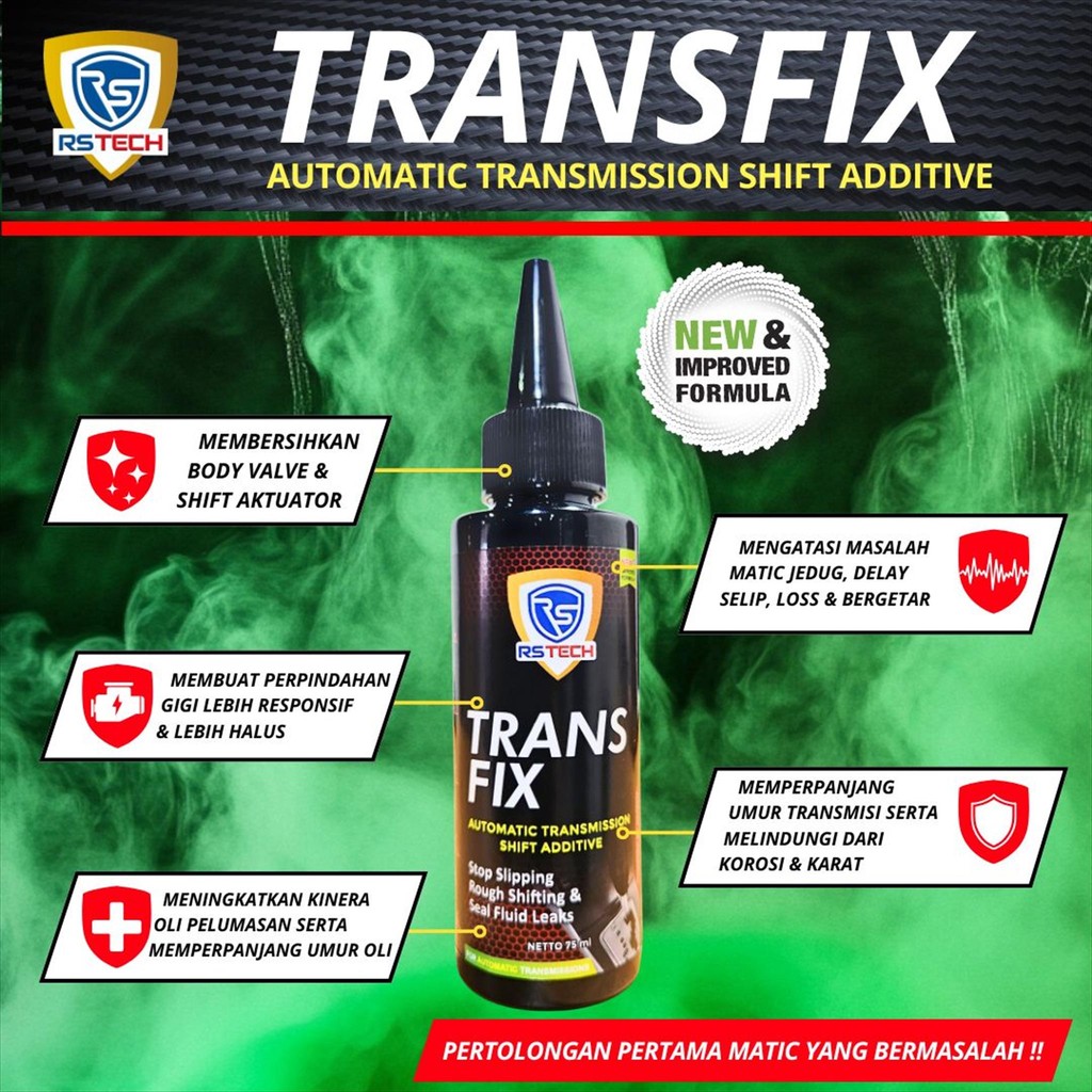 Transfix Cairan Additive Oli Mobil Matic Jedug Delay Gearbox Aditif