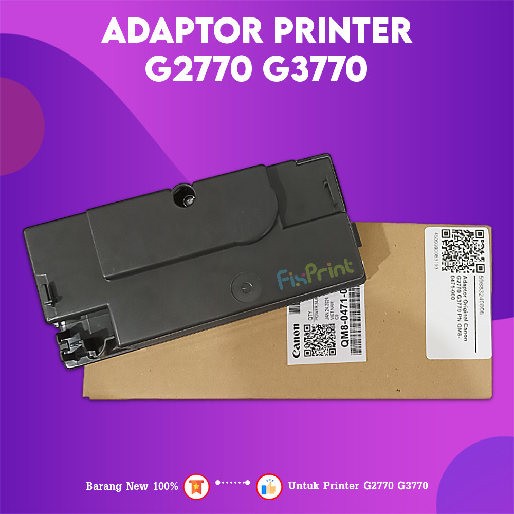 FixPrint Adaptor Printer Canon G 2770 G 3770 Power Supply G-2770 G-3770 Part Number QM8-0471-000 New