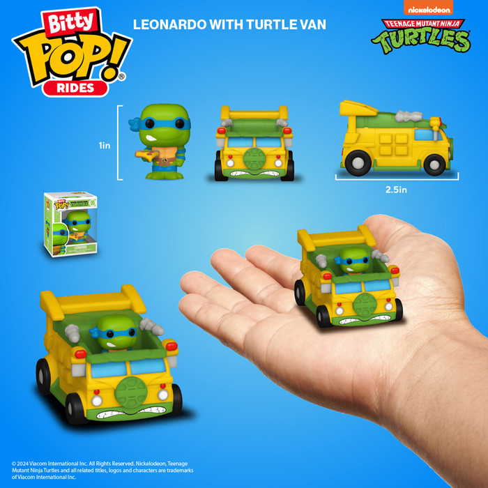Funko Bitty Pop Rides Leonardo and Turtle Van