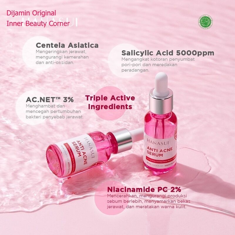 Hanasui Acne Serum // Serum Hanasui Acne BPOM ( PINK )