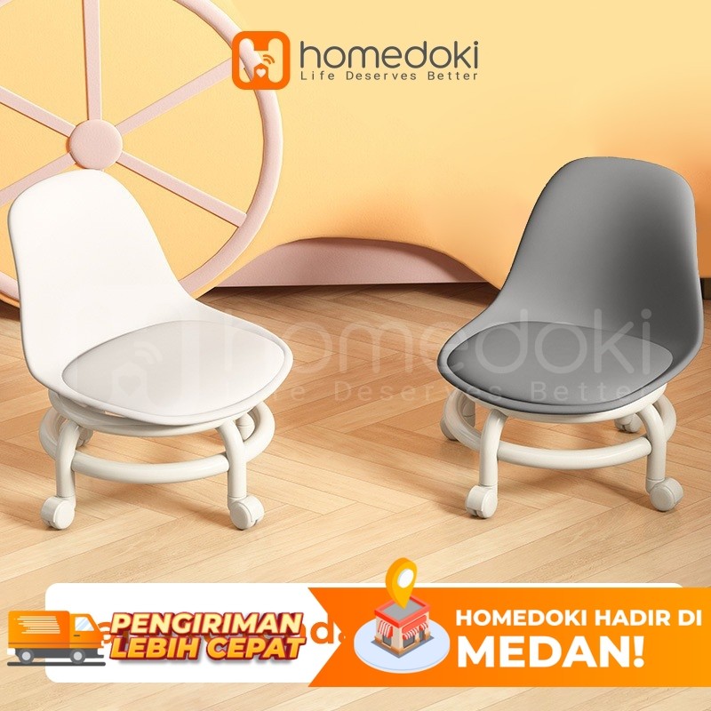Homedoki Kursi Santai / Kursi Belajar / Kursi Kecil / Kursi Makan / Kursi Belajar Roda