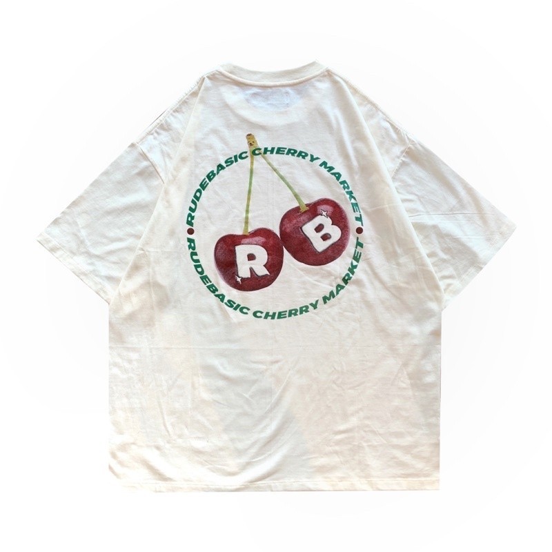 【HOT】 RUDEBASIC - Cherry Market Oversized Tee