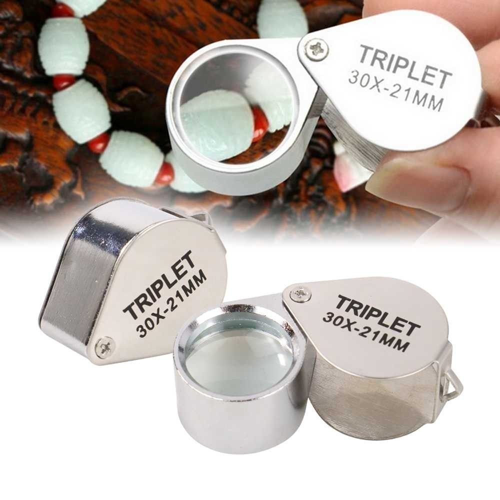 

Kaca Pembesar Handhled Magnifying Glass Lup Jewelers 21mm 30X Kaca Pembesar Genggam Kaca Pembesar
