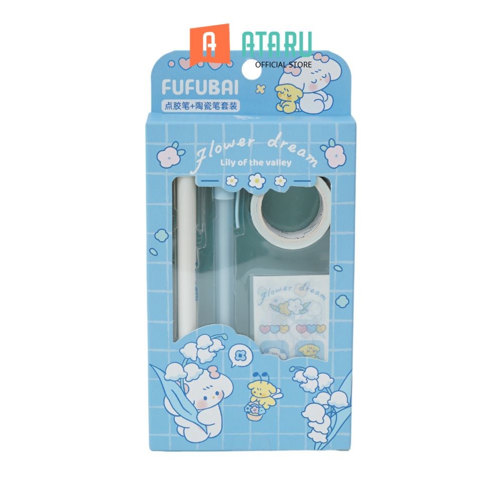 

Ataru Set Alat Tulis Cucurol Rabbit - Putih/Biru Mini Supply Kit Stationery Stationery Set Peralatan Tulis Kerja Dan Sekolah Alat Tulis Kantor