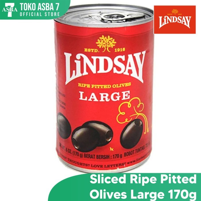 

LINDSAY OLIVES PITTED RIPE LARGE 170GR