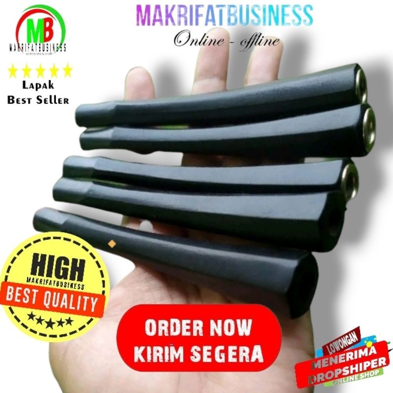 MAKRIFATBUSINESS once pipa rokok kelor hitam segi pipa Pipo kayu bukan gading by Makrifatbusiness