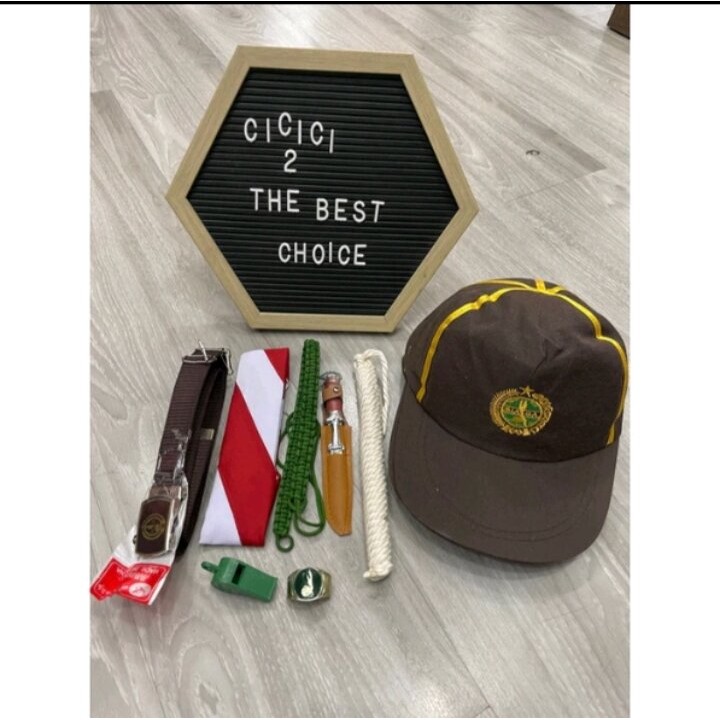 set atribut pramuka siaga sd putra putri
