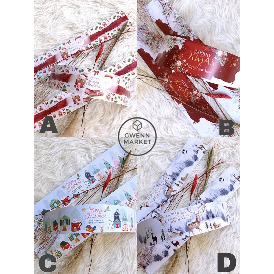 

Box sleeve Christmas dus sleeve natal paperbelt dekorasi paper belt - F