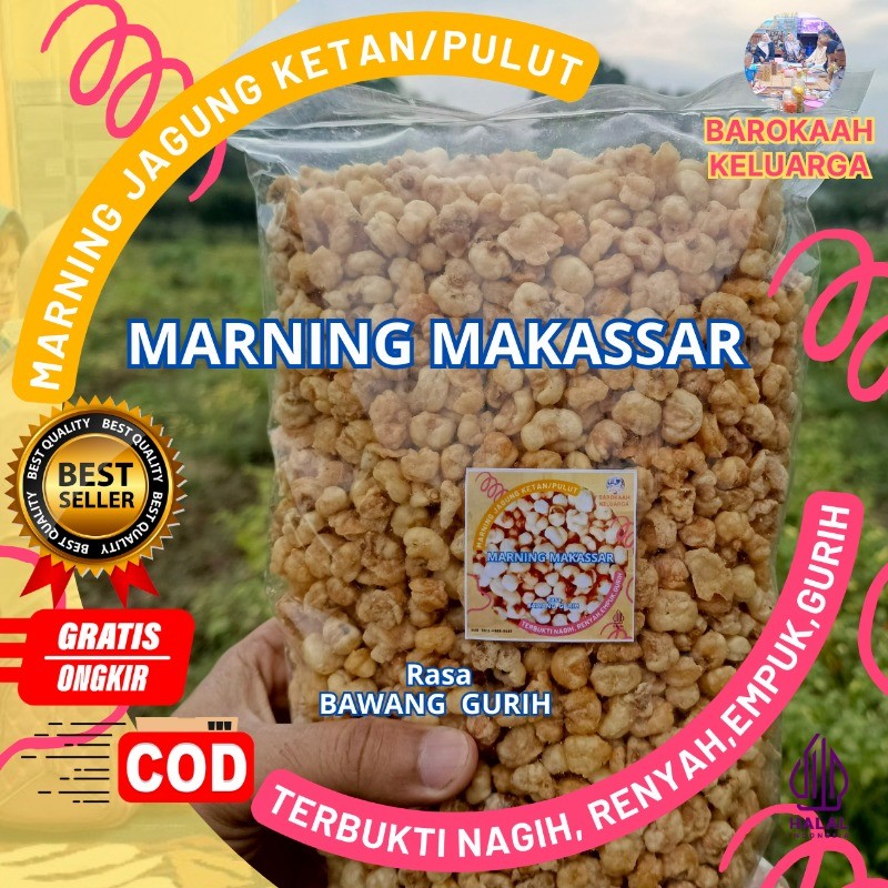

MARNING SUPER EMPUK MARNING JAGUNG KETAN/PULUT 250 gr GURIH ASIN TERBUKTI nampol Pulen RENYAH DAN bikin NAGIH BANGET OLEH-OLEH KHAS SULAWESI