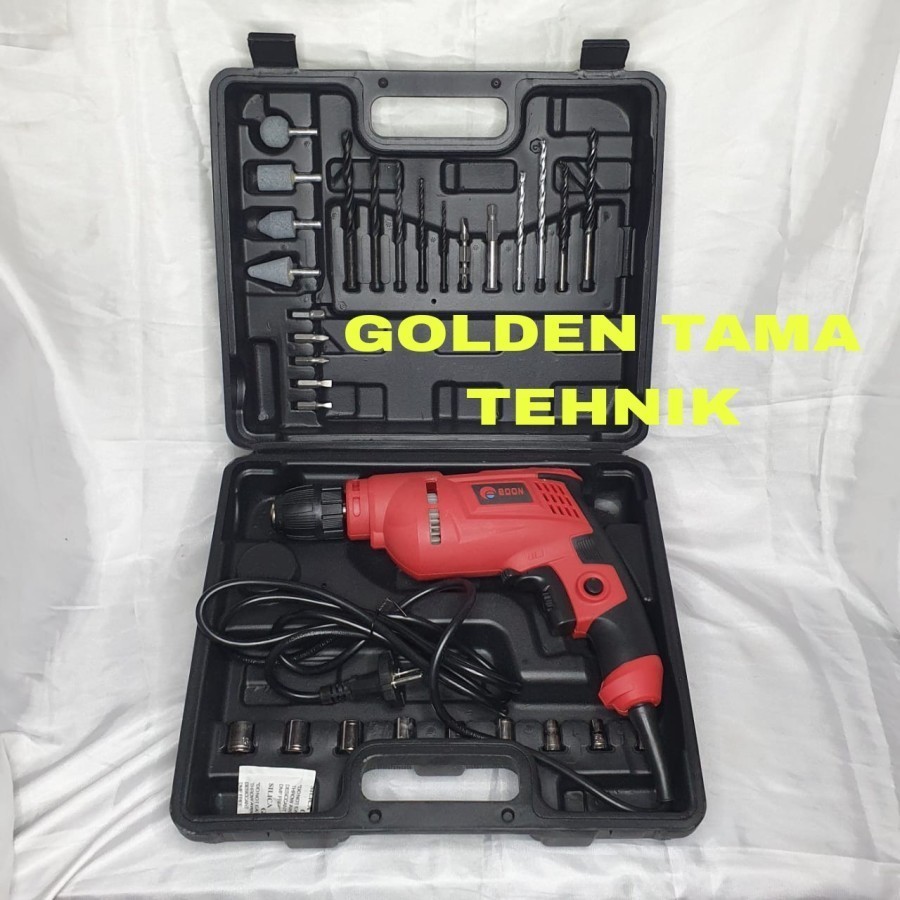 Mesin Bor Besi Dan Bor Kayu 10MM Mesin Bor Tangan REDBO EDON ED5-3510