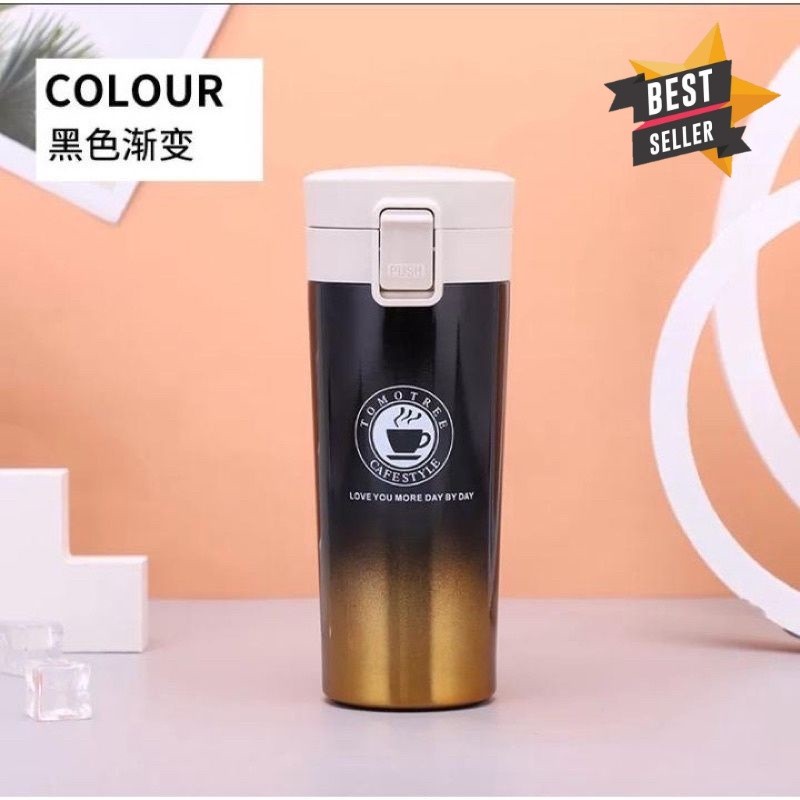 Thermos Kecil Mini Termos kopi Stainless Steel Vacum Tumbler 380ml