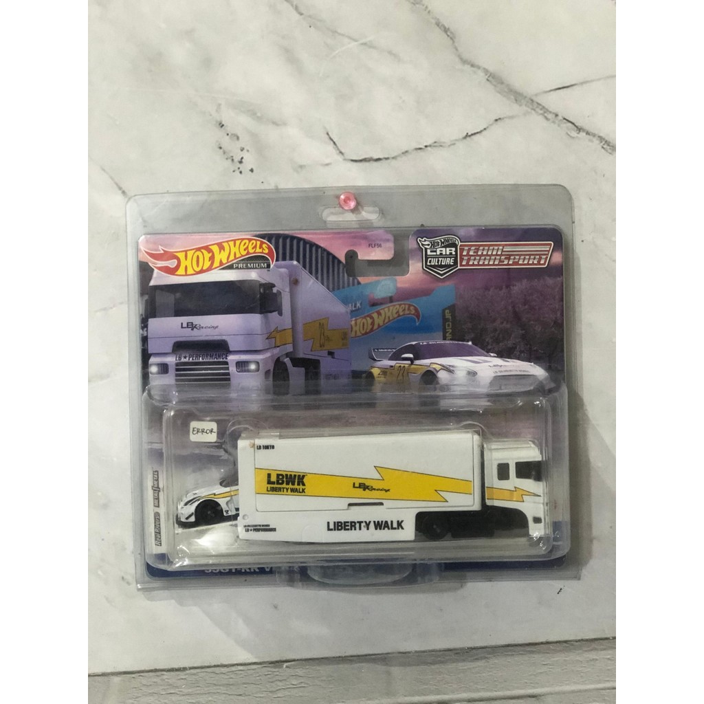 HKF37 - Hot Wheels Premium Teamtransprot (ERROR) Nissan 35GT-RR Ver.2 Silhouette PETIR LBWK + Flipsi