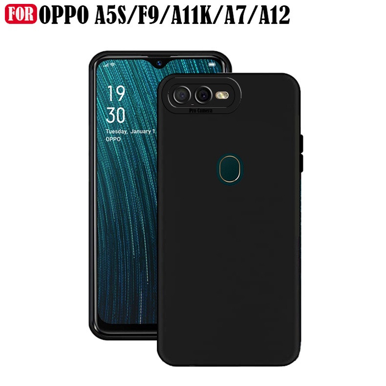 Softcase Slim Black Matte Realme 2 , Realme 2 Pro Silikon Case Pro Camera Hitam Polos Bahan Full Kar