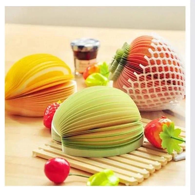 

New Creative Note Pad Office Stationery Fruit and Vegetable Note Bookmark Sticker Sticky Note Notebook Writing Student Supplies