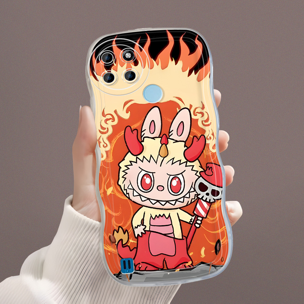 Realme C21Y C25Y Case Softcase Casing Hp Kesing Soft Kondom Hp Kartun Lucu Cassing Labubu 4879