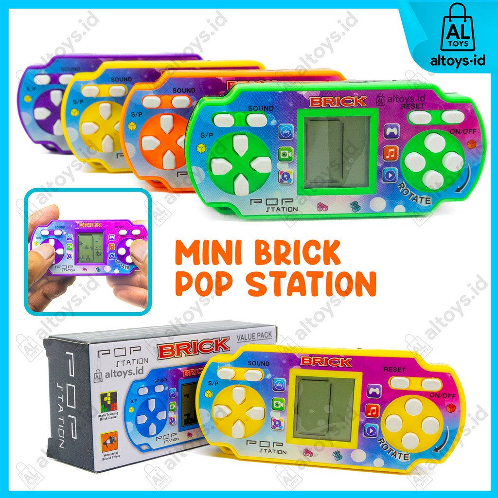 Mainan Anak Game Bot Tetris Mini Brick Pop Station Portable PSP HC-5050